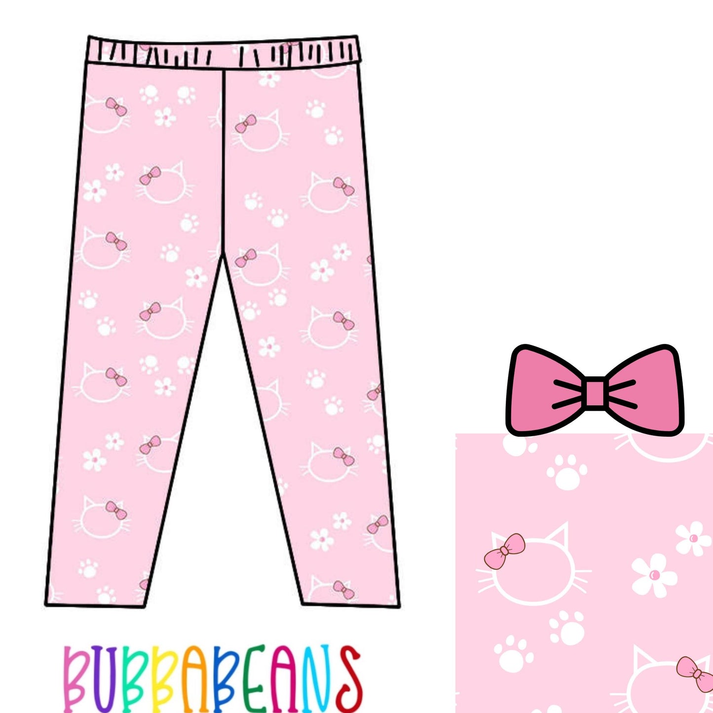 Kitties and Bows Legging