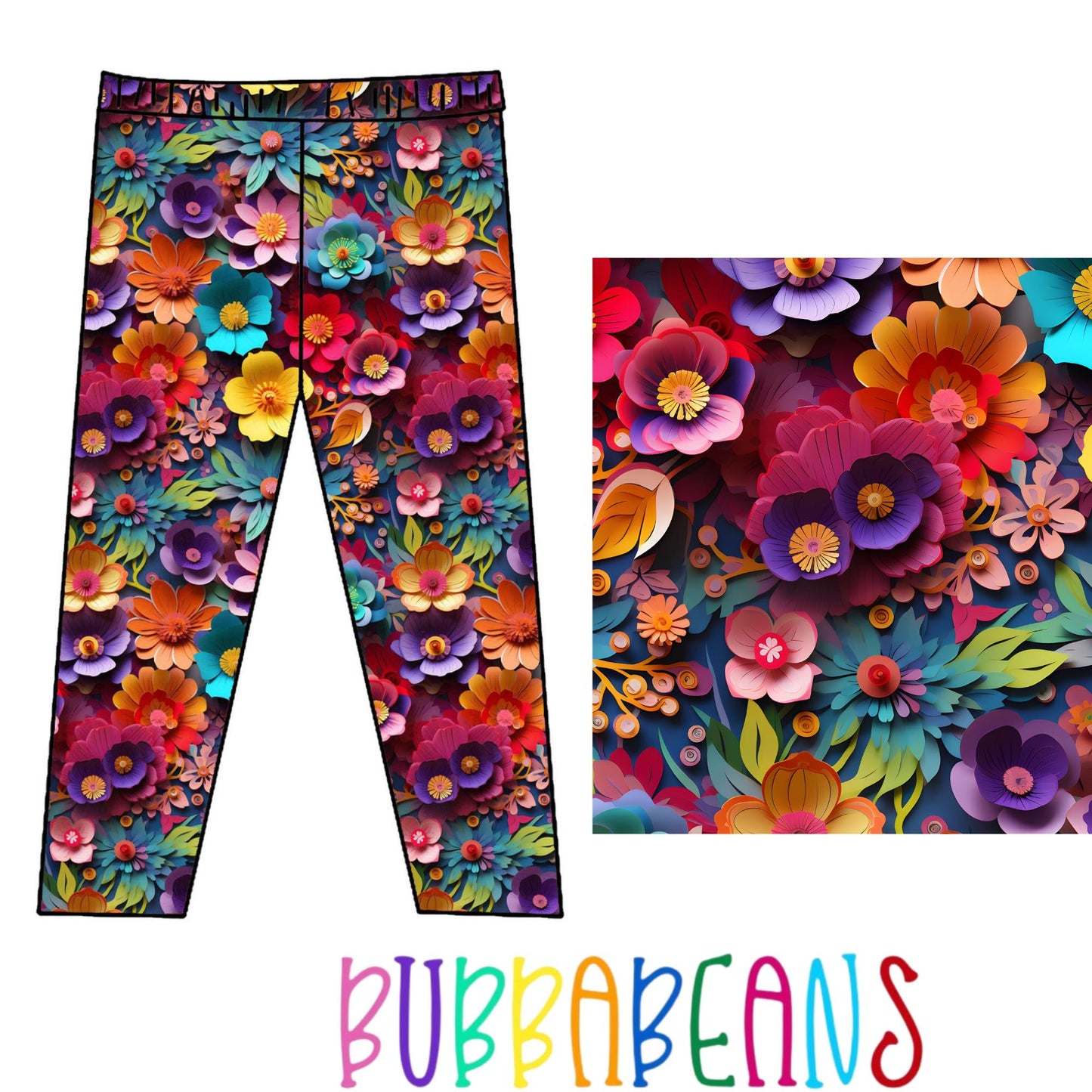 Flashy Flowers Legging