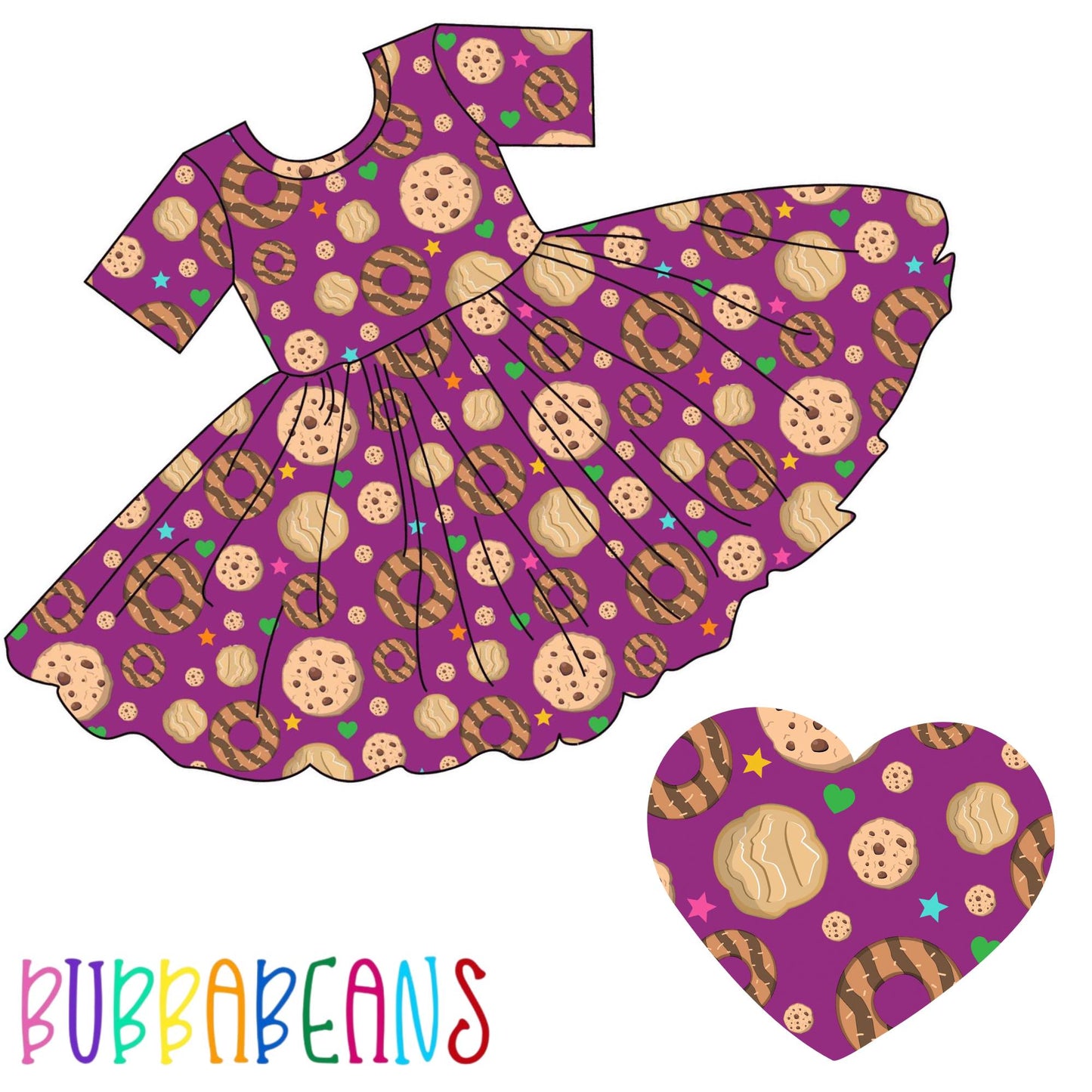 Yummy Cookies Twirl Dress