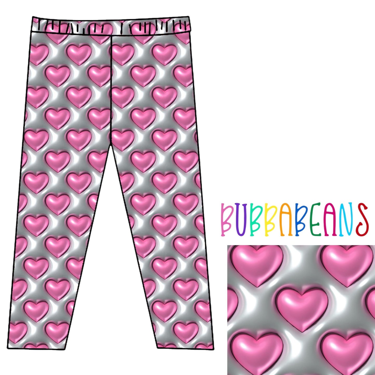 Puffy Hearts Legging