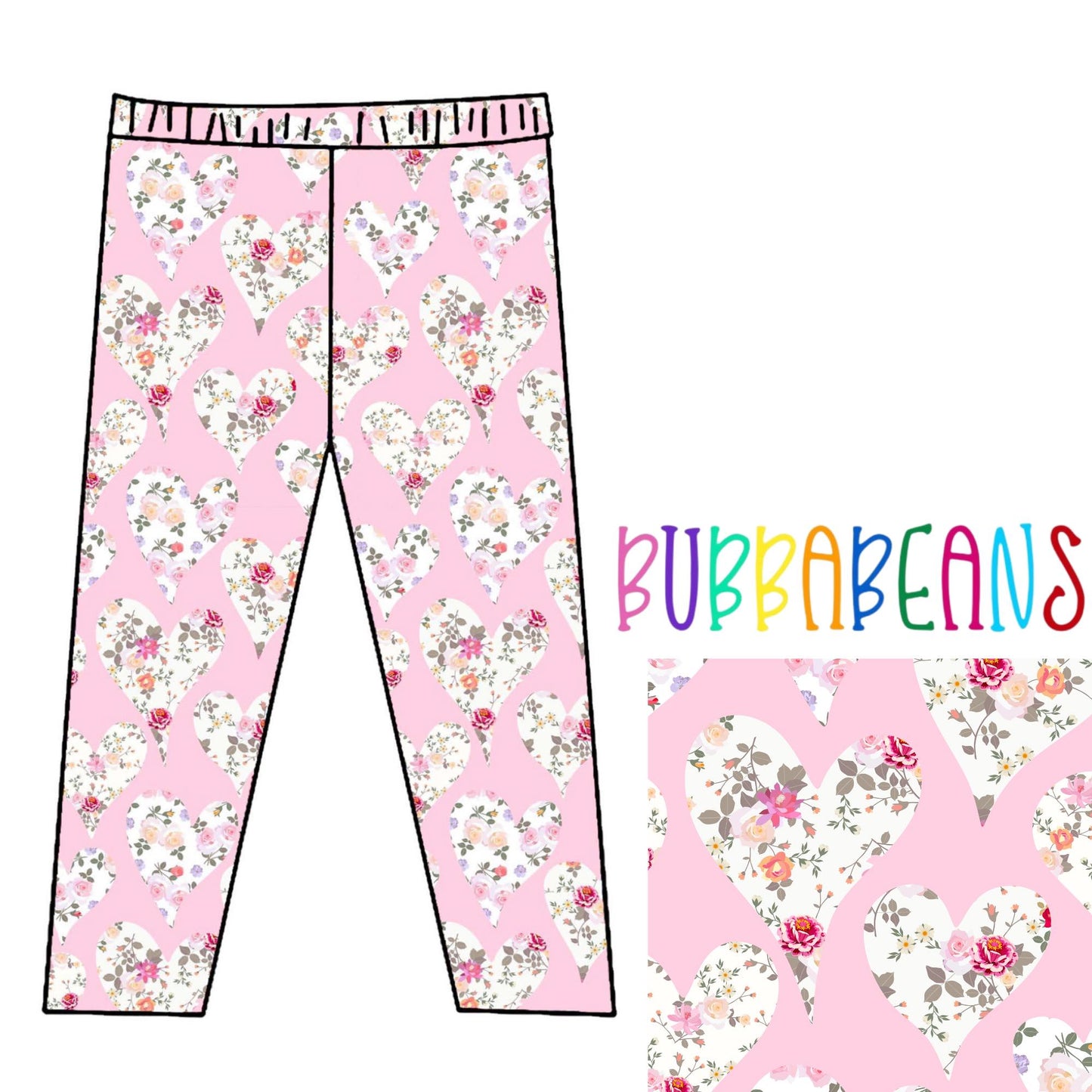 Bouquet of Hearts Legging