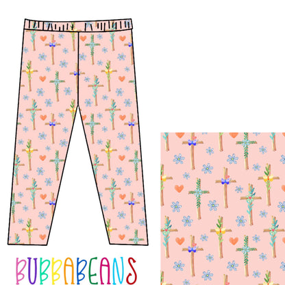 Floral Cross Legging