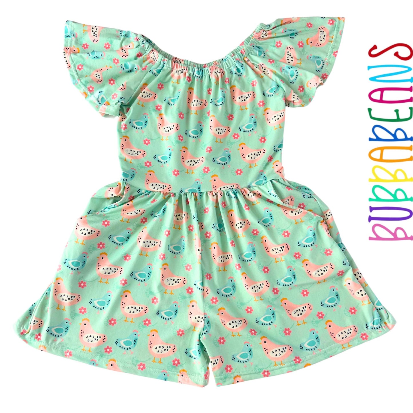 Minty Chicks Romper