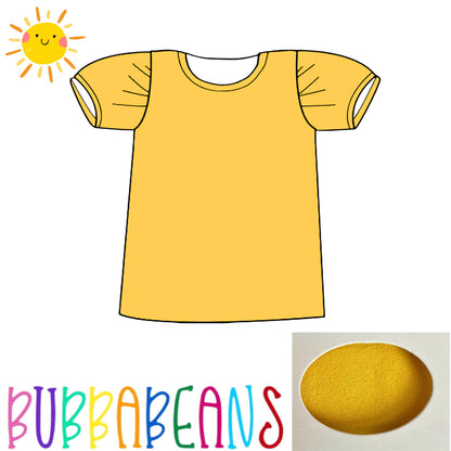 Sunshine Yellow Puff Sleeve Tee