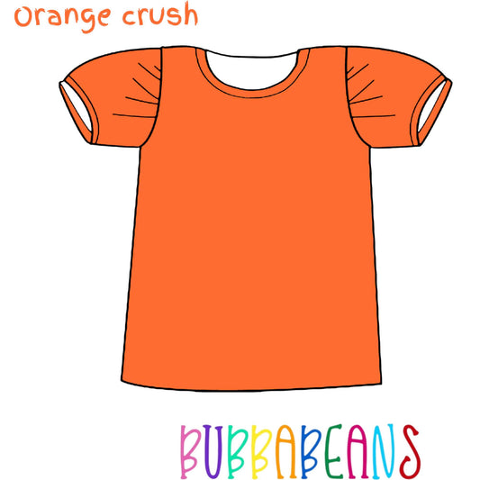 Orange Crush Puff Sleeve Tee