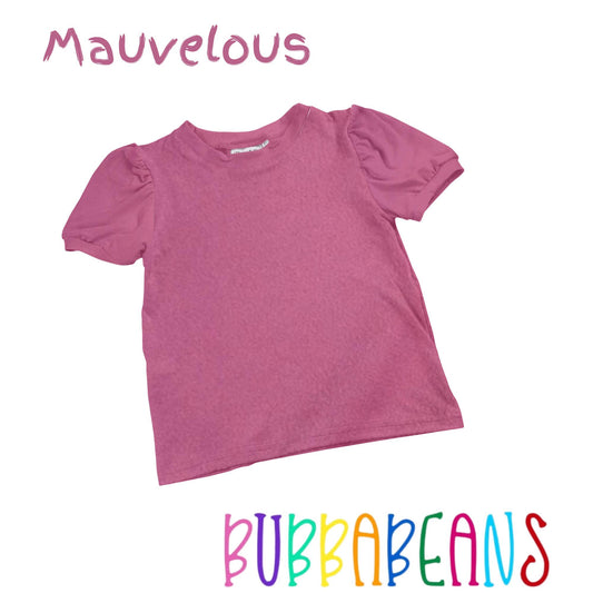 Mauvelous Puff Sleeve Tee