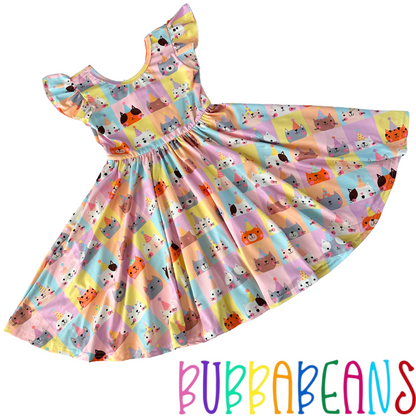 Party Kitties Twirl Dress