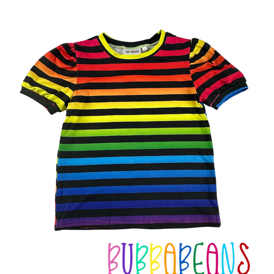 Magic Stripe Puff Sleeve Tee